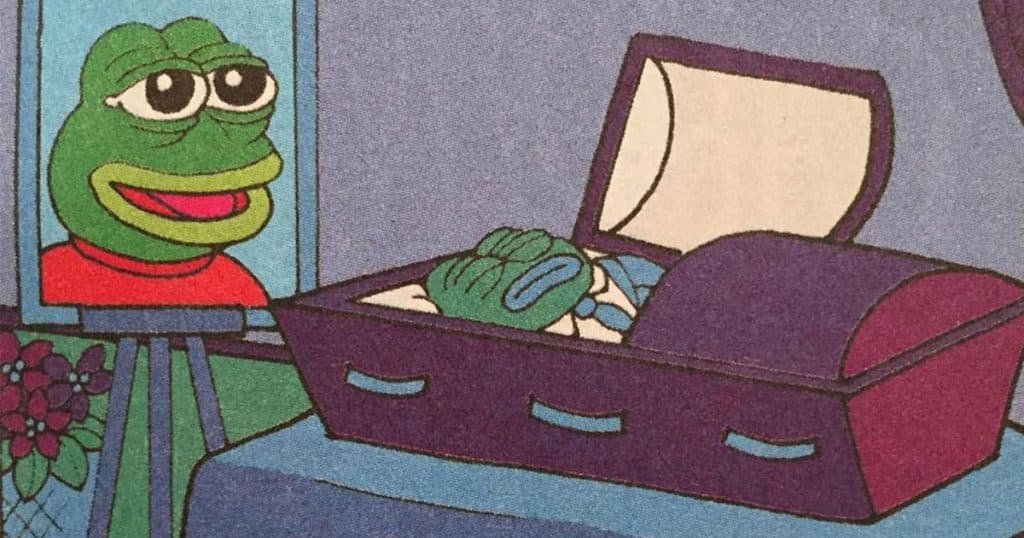 最後為了Pepe的形象不再被人惡意利用，作者Matt Furie2017年象徵性宣布Pepe已死。