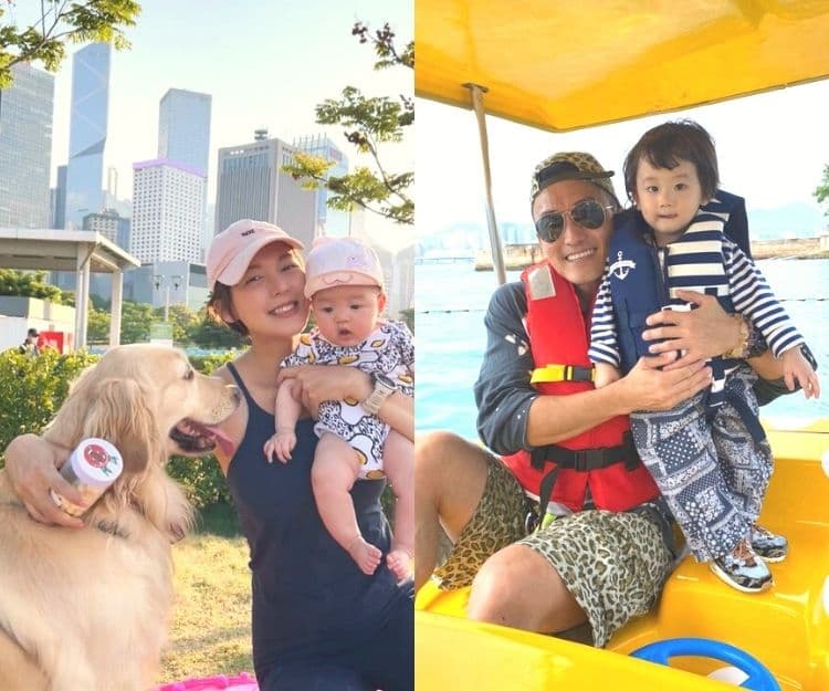親子好去處｜梁諾妍孖愛犬與囡囡海濱長廊放電、陳山聰父子坐水上單車遊維港｜寵物共享公園